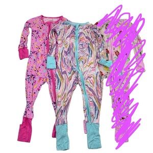 Little Sleepies Colorful Kids Pajamas Set - 2 of them